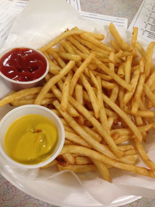 fries bowling food calories