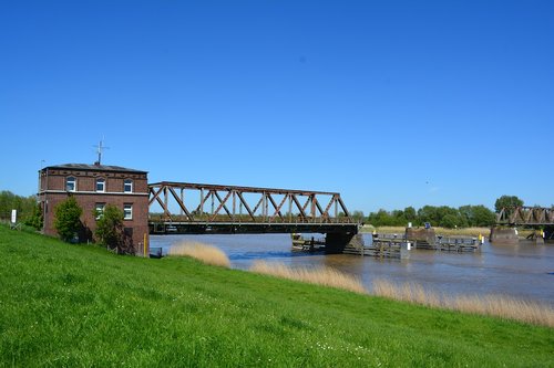 fries bridge  weener  railway bridge