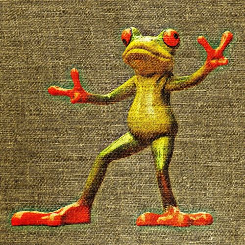 frog gesture peace