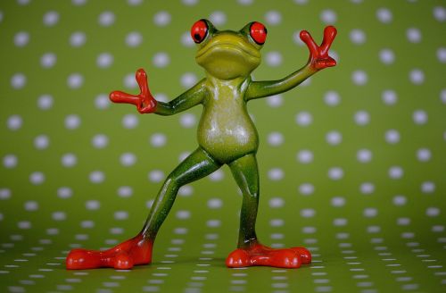 frog gesture peace