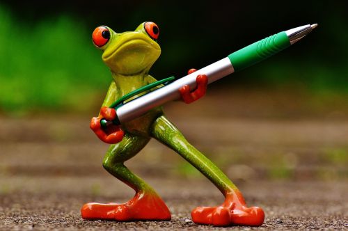 frog holder pen