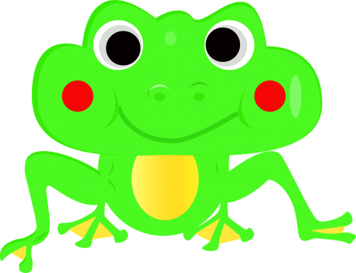 frog vector cartoon