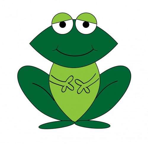 frog cartoon cute