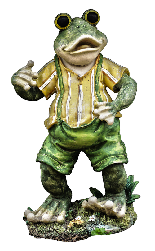 frog  figure  ceramic