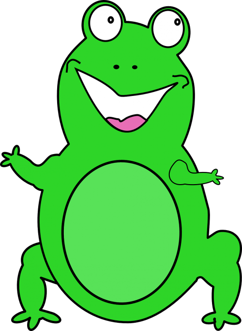 frog green cheerful