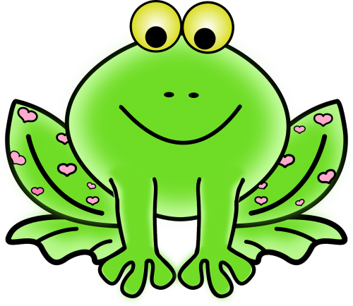 frog green sitting