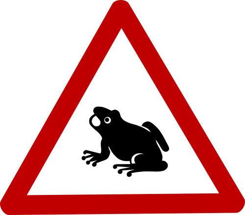 frog danger triangle