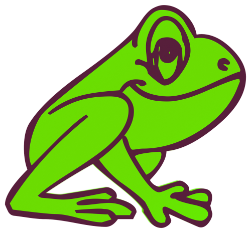 frog cartoon friendly