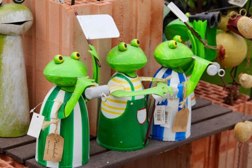 frogs froschdeko figures