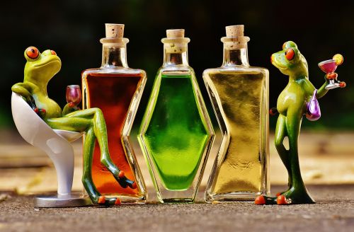 frogs beverages bottles