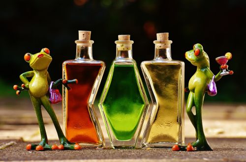 frogs beverages bottles