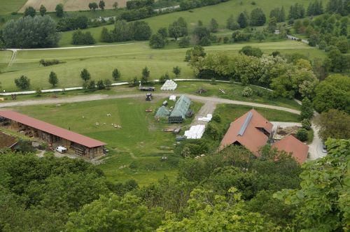 from above view homestead