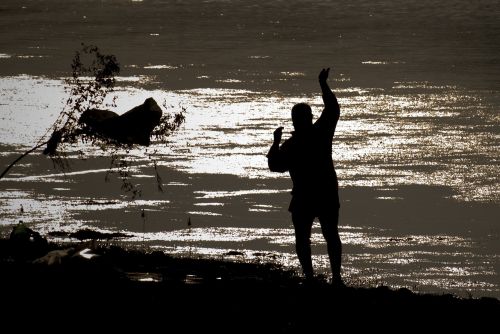 from adana fisherman silhouette