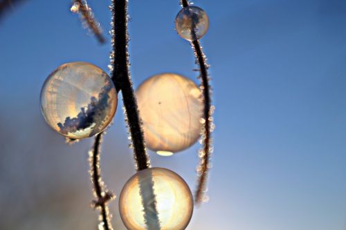 frost blister ball soap bubble
