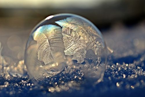 frost blister soap bubble ball