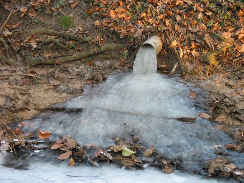 frozen cold ice skating