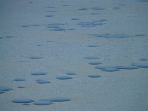 frozen lake ice