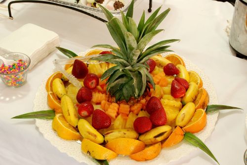 fruit fruit cocktail centerpiece