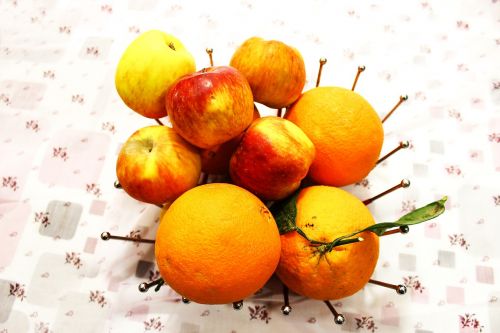 fruit orange apple