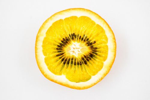 fruit orange kiwi