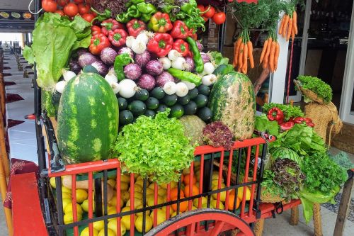 fruit cart melon