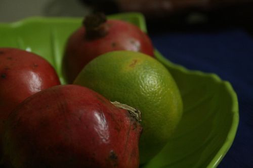 fruit orange pomegranate