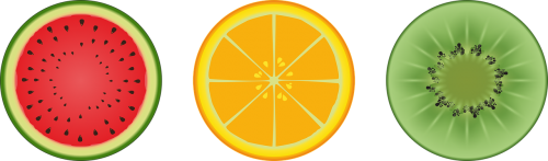 fruit wedges orange