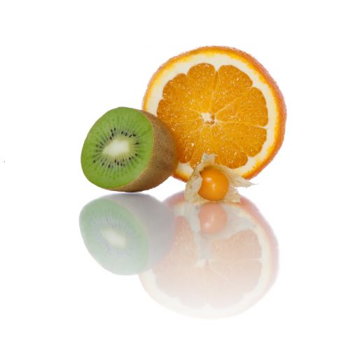 fruit orange kiwi