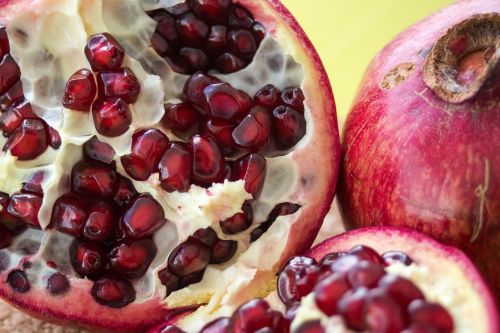 fruit pomegranate red