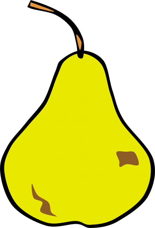fruit pears yellow