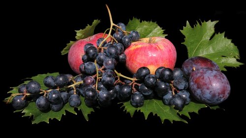 fruit  apple  grapes