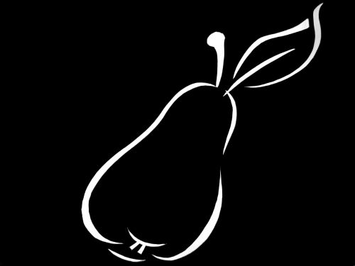 fruit pear contour