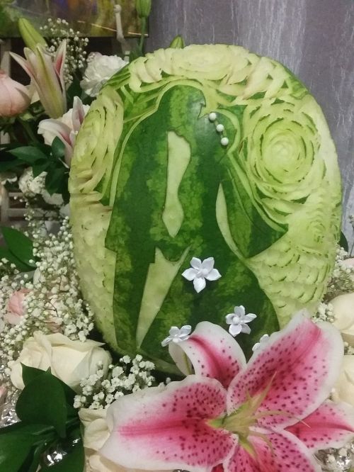 fruit carving wedding decoration wedding idea
