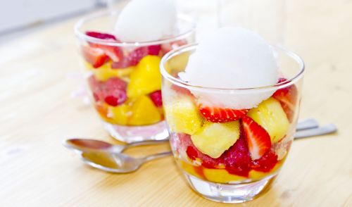 fruit ice fruit strawberry