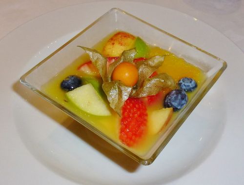 fruit salad dessert food