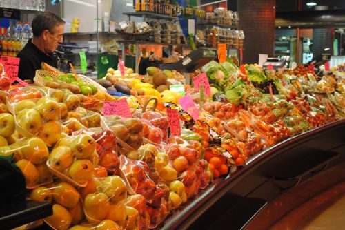 fruit seller market stall stall