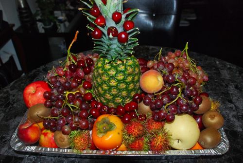 fruits fruit platter pineapple