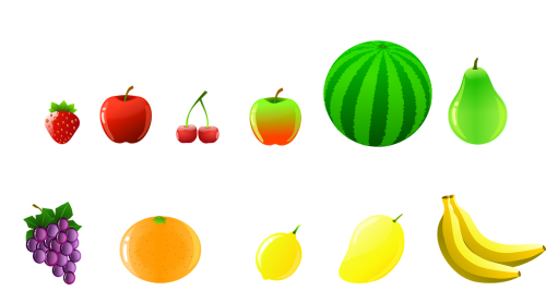 fruits strawberry apple