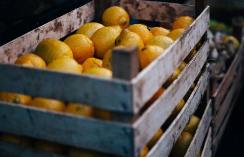 fruits lemon basket