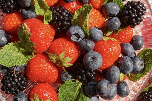 fruits  berries  strawberries