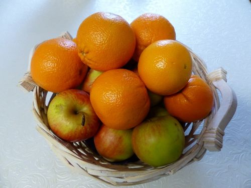 fruits orange apple