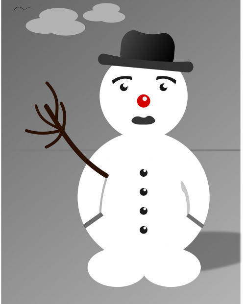 frustrated hat snowman