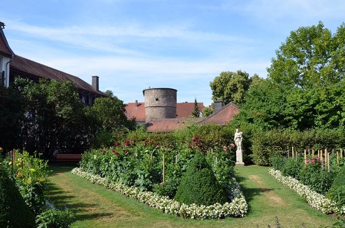 fulda  dahlias garden  historic center