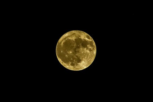 full moon  night  satellite