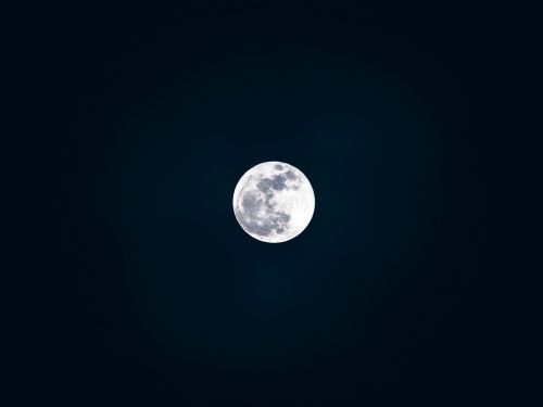 full moon night black