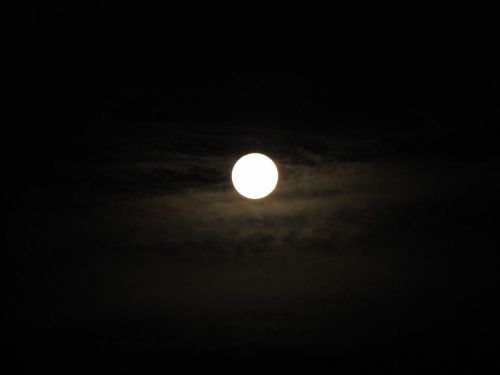 Full Moon With Clouds
