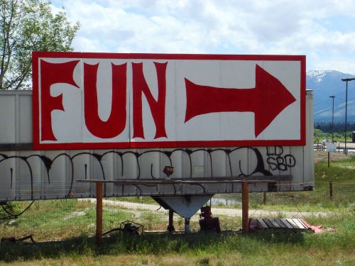 fun billboard sign