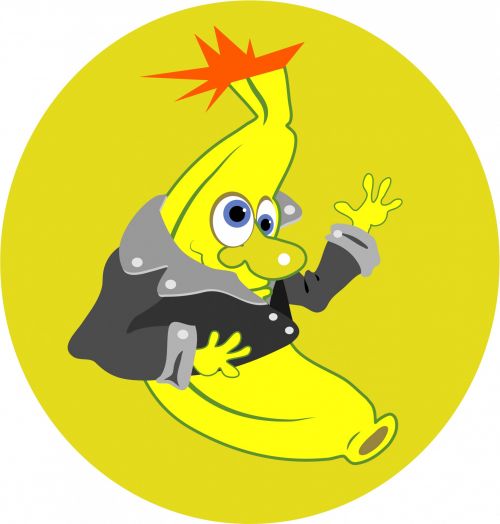 Funky Cartoon Banana