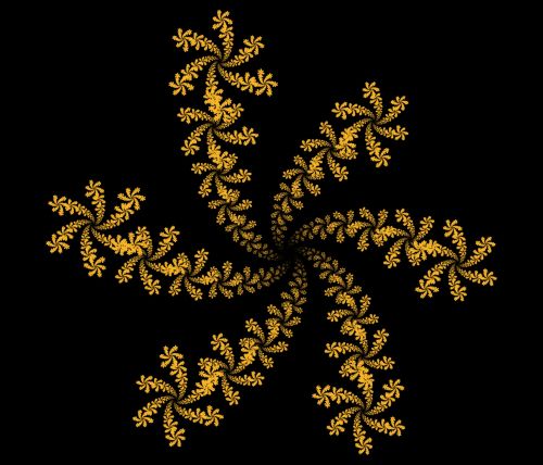 Funky Gold Snowflake