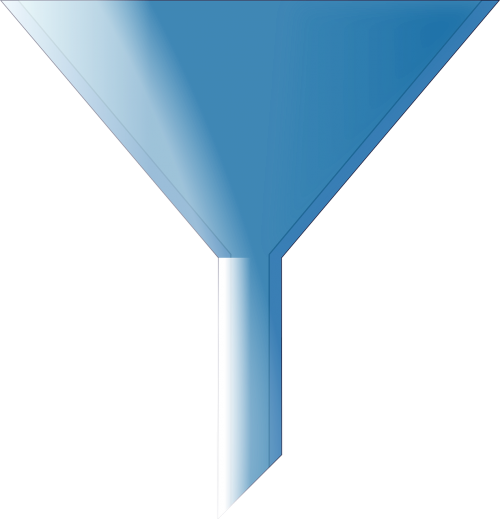 funnel blue cone